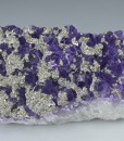 Quartz var.Amethyst, Pyrite