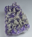 Quartz var.Amethyst, Pyrite