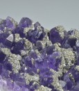 Quartz var.Amethyst, Pyrite