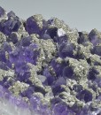 Quartz var.Amethyst, Pyrite