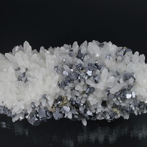 Quartz, truncated Galena, Pyrite, gem Sphalerite var.Cleiophane, Chalcopyrite
