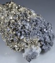 Galena on Pyrite, Quartz