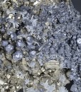 Galena on Pyrite, Quartz