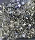 Galena on Pyrite, Quartz