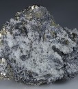 Galena on Pyrite, Quartz
