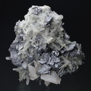 Quartz and Calcite on spinel law twin Galena, Pyrite