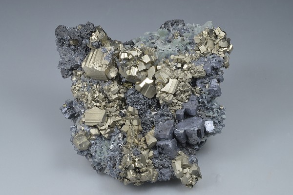 Pyrite, Galena, Sphalerite, Quartz