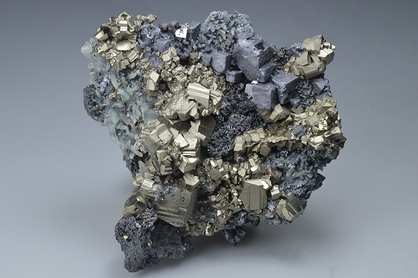 Pyrite, Galena, Sphalerite, Quartz