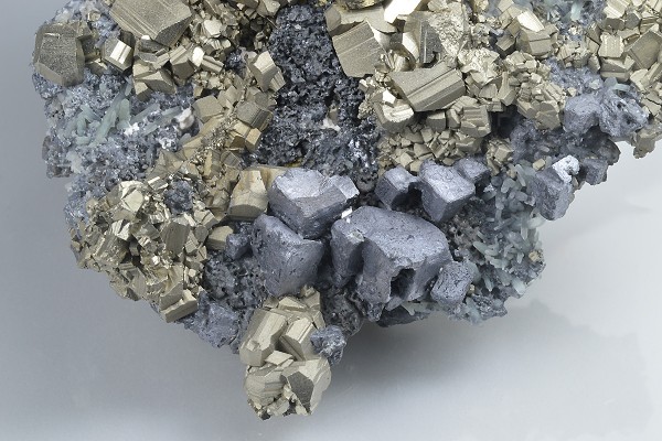 Pyrite, Galena, Sphalerite, Quartz