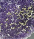 Quartz var.Amethyst, Pyrite