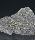 Quartz var.Amethyst, Chalcopyrite