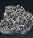 Quartz var.Amethyst, Pyrite