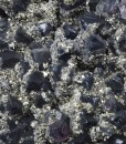 Quartz var.Amethyst, Pyrite