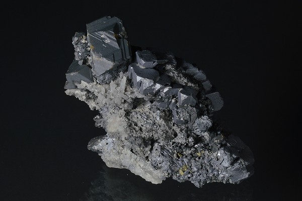skeletal Galena, gem Sphalerite var.Cleiophane, Quartz, Chalcopyrite