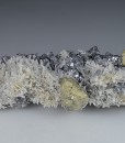 Chalcopyrite on Quartz, Sphalerite, Galena