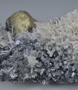 Chalcopyrite on Quartz, Sphalerite, Galena
