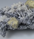 Chalcopyrite on Quartz, Sphalerite, Galena