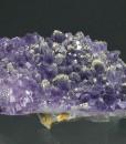 Quartz var.Amethyst, Chalcopyrite