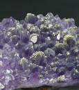 Quartz var.Amethyst, Chalcopyrite