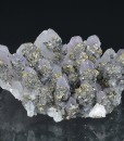 Quartz var.Amethyst, Chalcopyrite