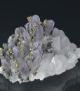 Quartz var.Amethyst, Chalcopyrite