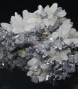 gem Sphalerite var.Cleiophane, Quartz, Chalcopyrite, Galena, Pyrite