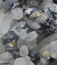 gem Sphalerite var.Cleiophane, Quartz, Chalcopyrite, Galena, Pyrite