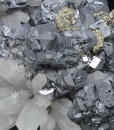gem Sphalerite var.Cleiophane, Quartz, Chalcopyrite, Galena, Pyrite