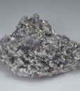Quartz var.Amethyst, Pyrite