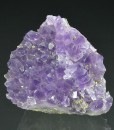 Quartz var.Amethyst, Pyrite