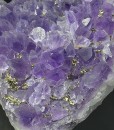 Quartz var.Amethyst, Pyrite