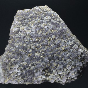 Quartz var.Amethyst, Chalcopyrite
