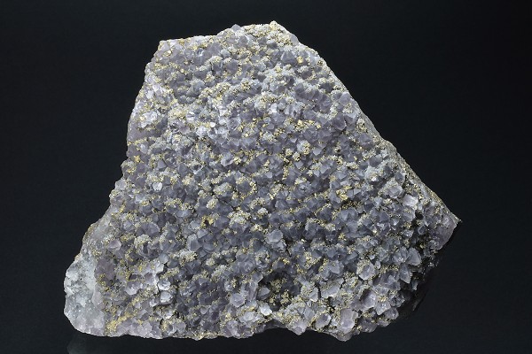 Quartz var.Amethyst, Chalcopyrite