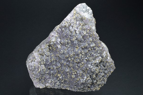 Quartz var.Amethyst, Chalcopyrite