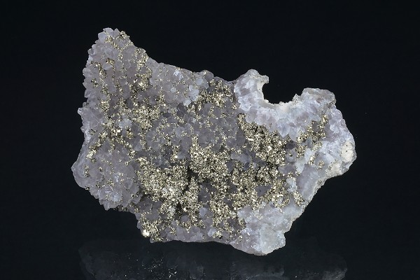 Quartz var.Amethyst, Pyrite, Calcite