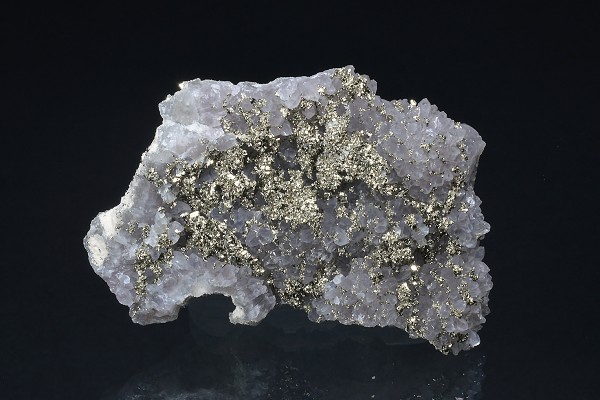 Quartz var.Amethyst, Pyrite, Calcite