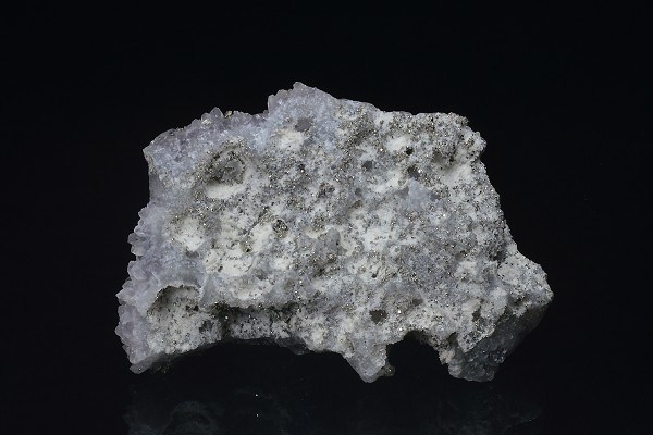 Quartz var.Amethyst, Pyrite, Calcite