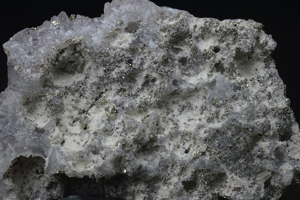 Quartz var.Amethyst, Pyrite, Calcite