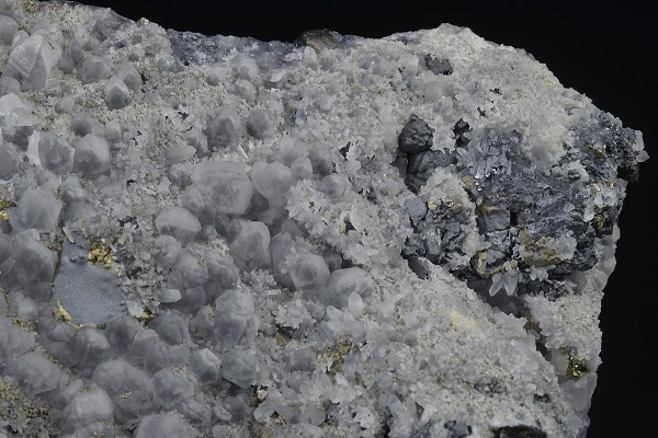 Quartz, Chalcopyrite, Galena, Sphalerite