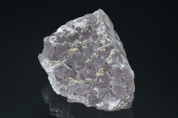 Quartz var.Amethyst, Pyrite