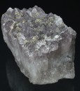 Quartz var.Amethyst, Pyrite