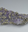 Quartz var.Amethyst, Chalcopyrite