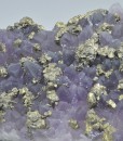 Quartz var.Amethyst, Chalcopyrite
