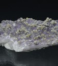 Quartz var.Amethyst, Chalcopyrite