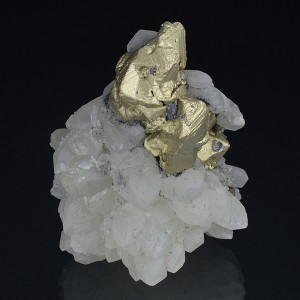 Bi-terminated Quartz, Chalcopyrite