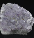 Quartz var.Amethyst, Chalcopyrite