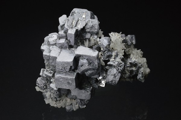 skeletal Galena, Quartz, Calcite