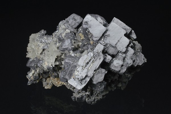 skeletal Galena, Quartz, Calcite