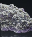 Quartz var.Amethyst, Chalcopyrite
