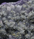 Quartz var.Amethyst, Chalcopyrite